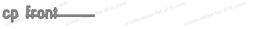 CP front字体转换